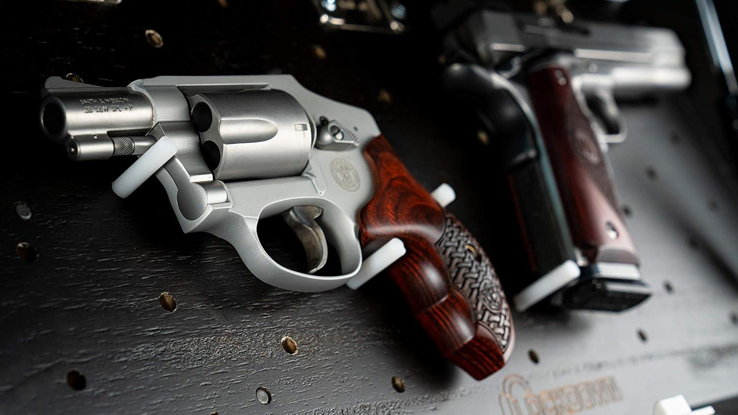 imageLOCKDOWN In Plain Sight Shelf with Discreet Design Easy Magnetic Access Customizable Compartment and PUCK Integration for Home Business and SecurityBrown