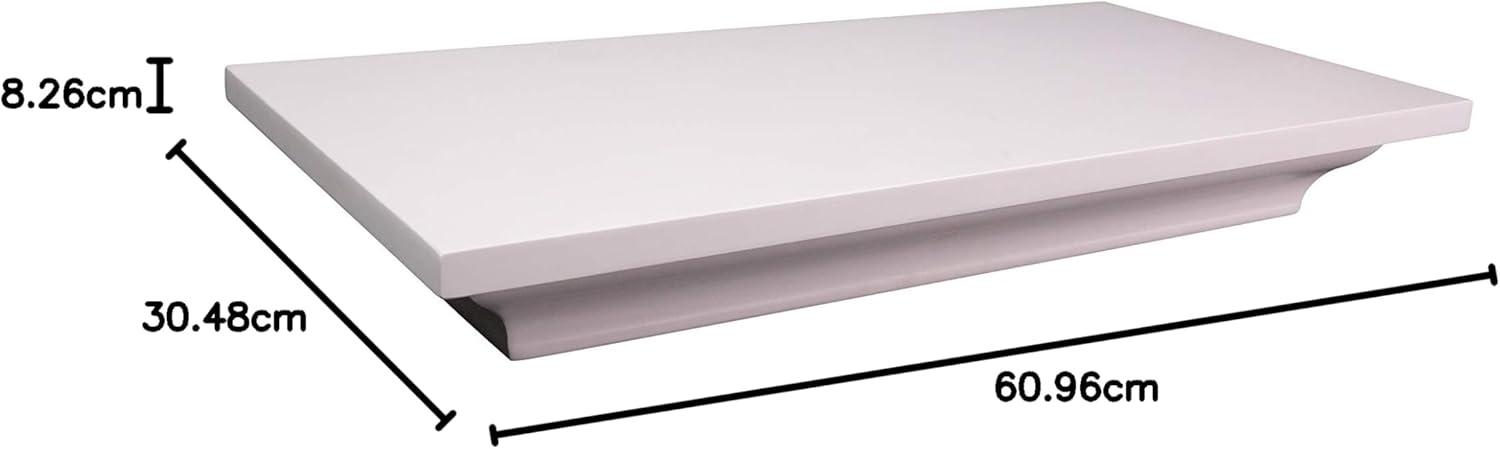 imageLOCKDOWN In Plain Sight Shelf with Discreet Design Easy Magnetic Access Customizable Compartment and PUCK Integration for Home Business and SecurityWhite