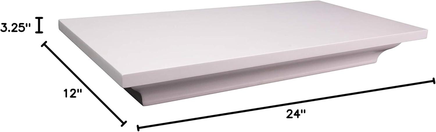 imageLOCKDOWN In Plain Sight Shelf with Discreet Design Easy Magnetic Access Customizable Compartment and PUCK Integration for Home Business and SecurityWhite