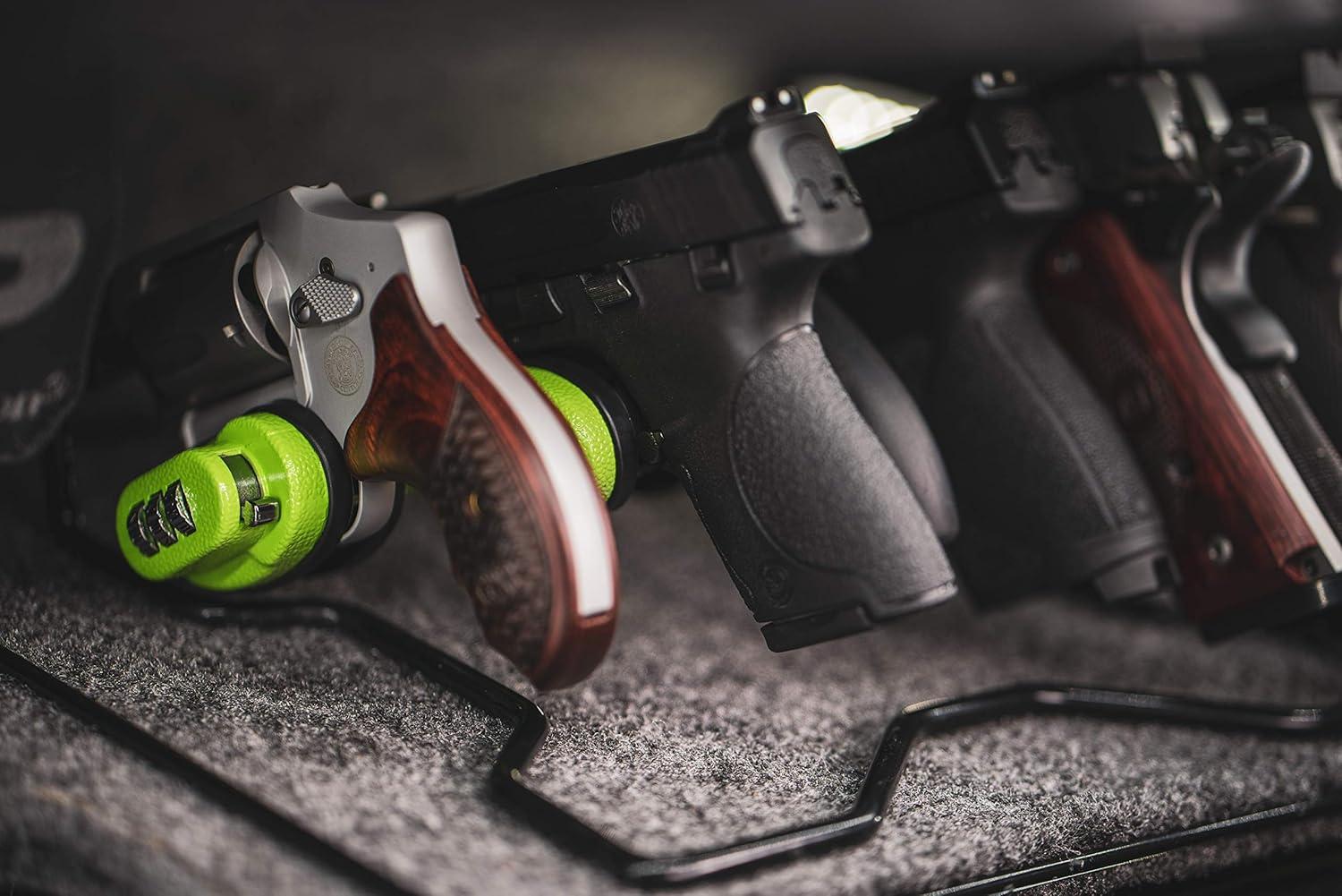 imageLOCKDOWN Trigger Lock with NonMarring California DOJ Approved Design and Heavy Duty Construction for Secured Storage of Rifles Pistols or ShotgunsCombination