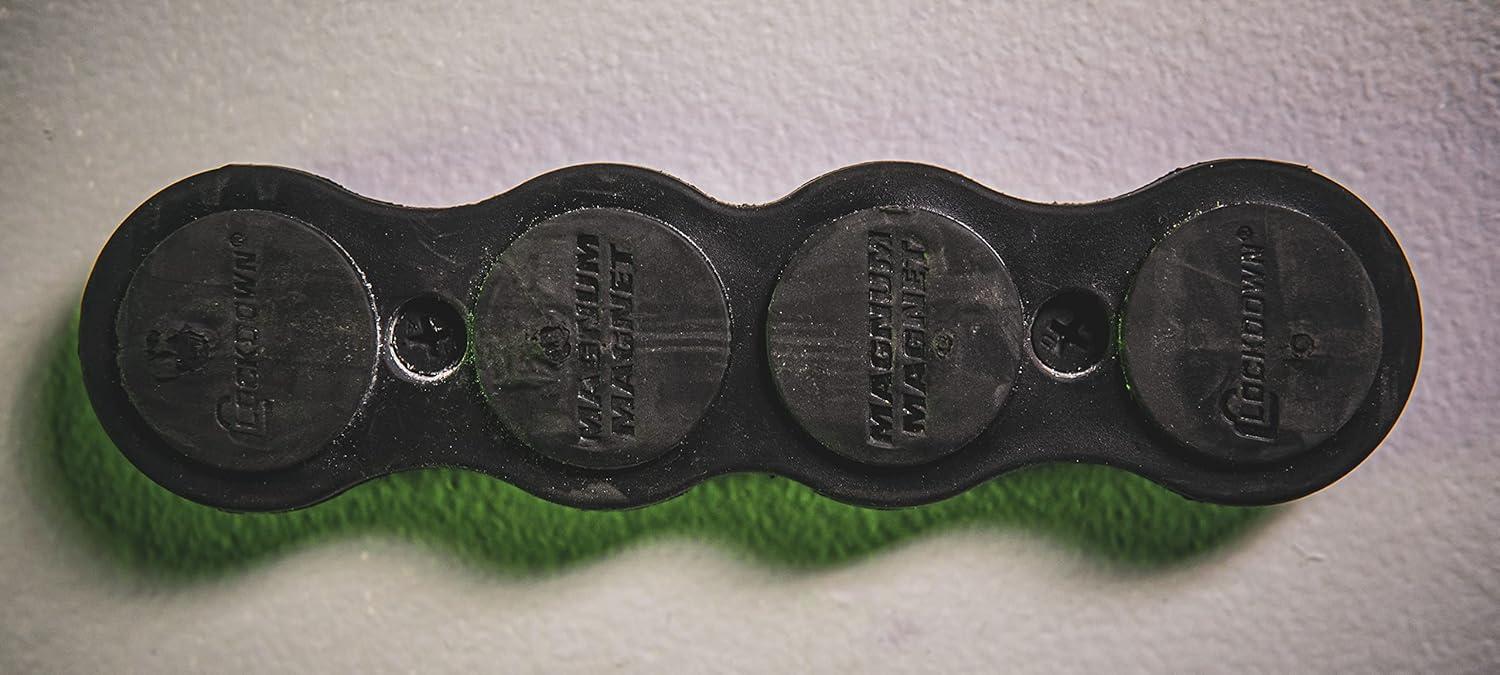 imageLockdown Gun Mount Magnet 2375 LB Capacity with Easy Mounting HeavyDuty for Shotgun Pistol and Rifle Storage and OrganizationOne Size