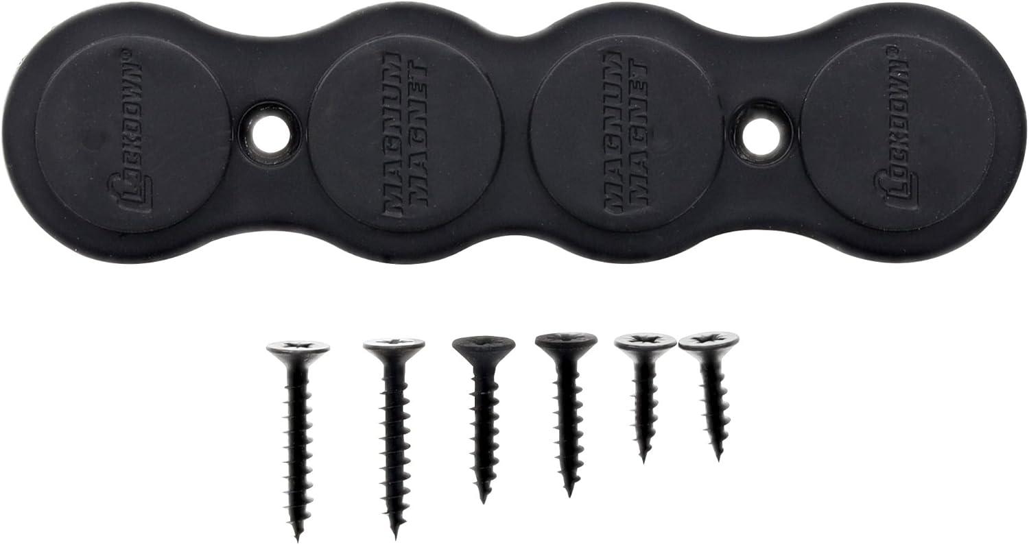 imageLockdown Gun Mount Magnet 2375 LB Capacity with Easy Mounting HeavyDuty for Shotgun Pistol and Rifle Storage and OrganizationOne Size