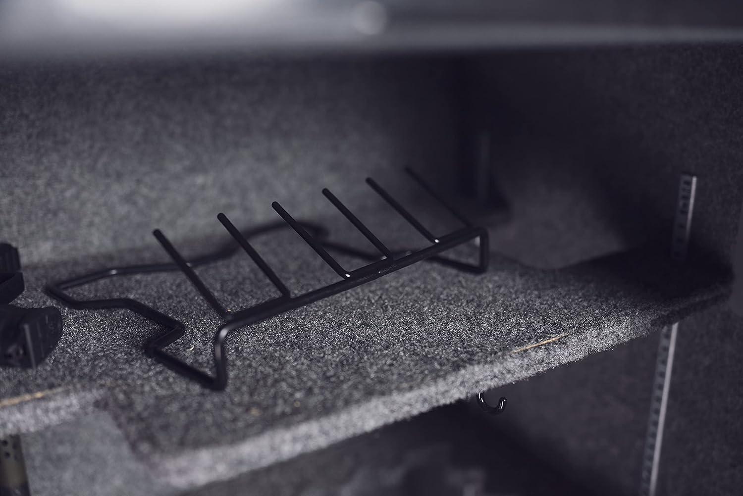 imageLockdown Handgun Rack Barrel Up or Muzzle Holder with 16 Slots Vinyl Coating for Gun Vault and Safe Organization and Storage6 Rack Muzzle