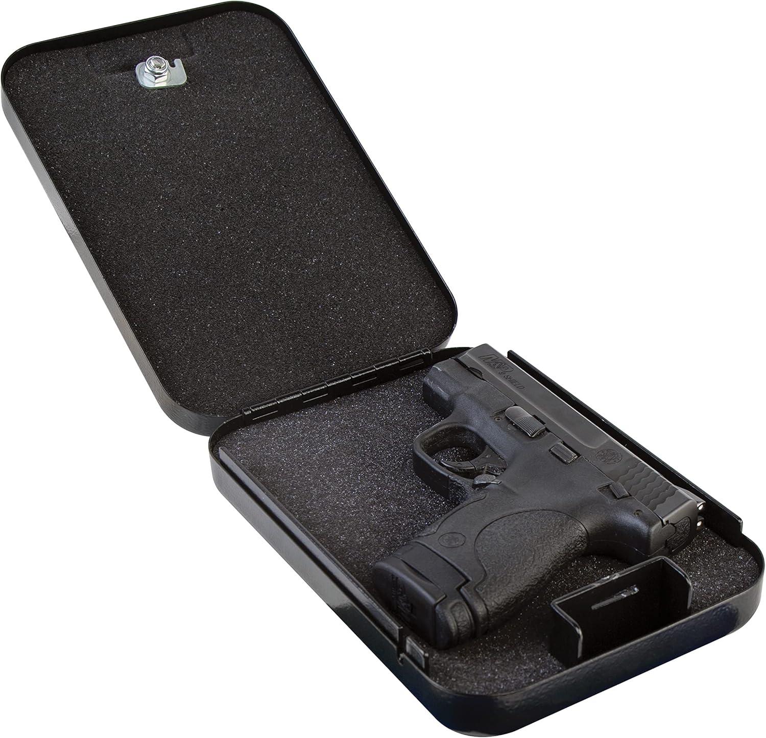 imageLockdown Handgun Vault with All Steel Construction TSA Approval and California DOJ Certification for Secure Storage of Pistols Revolvers Small ValuablesCompact