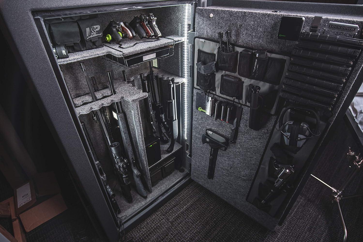 imageLockdown LED Vault Tape Light with Motion Activation Length Adjustment 3M Adhesive and Wall Plug for Convenient Gun Safe Lighting and Organization