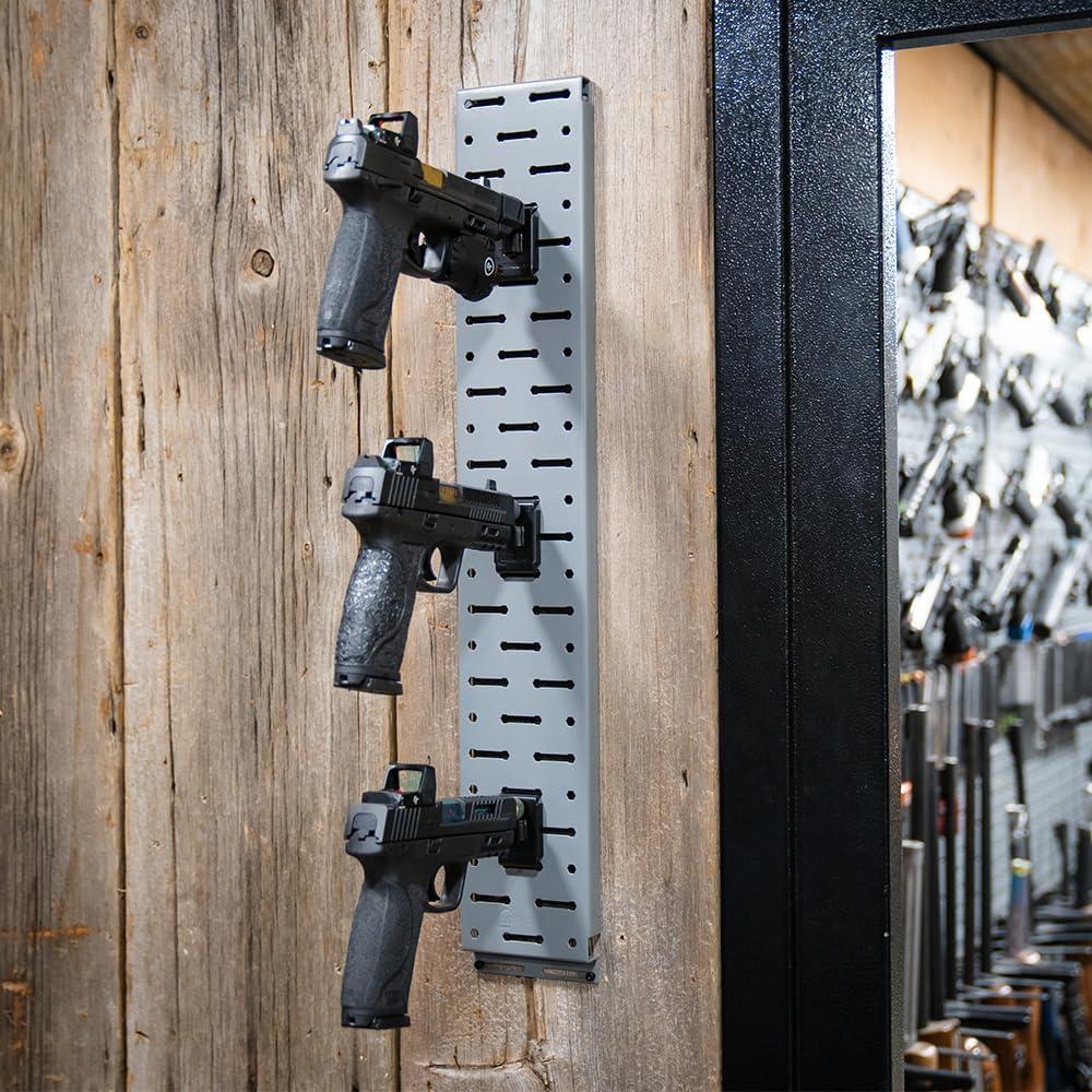 imageLockdown SecureWall Handgun Barrel Peg Straight with Powder Coated Steel Construction and Vinyl Coating for Gun Vault Management Firearm Display and Handgun Organization