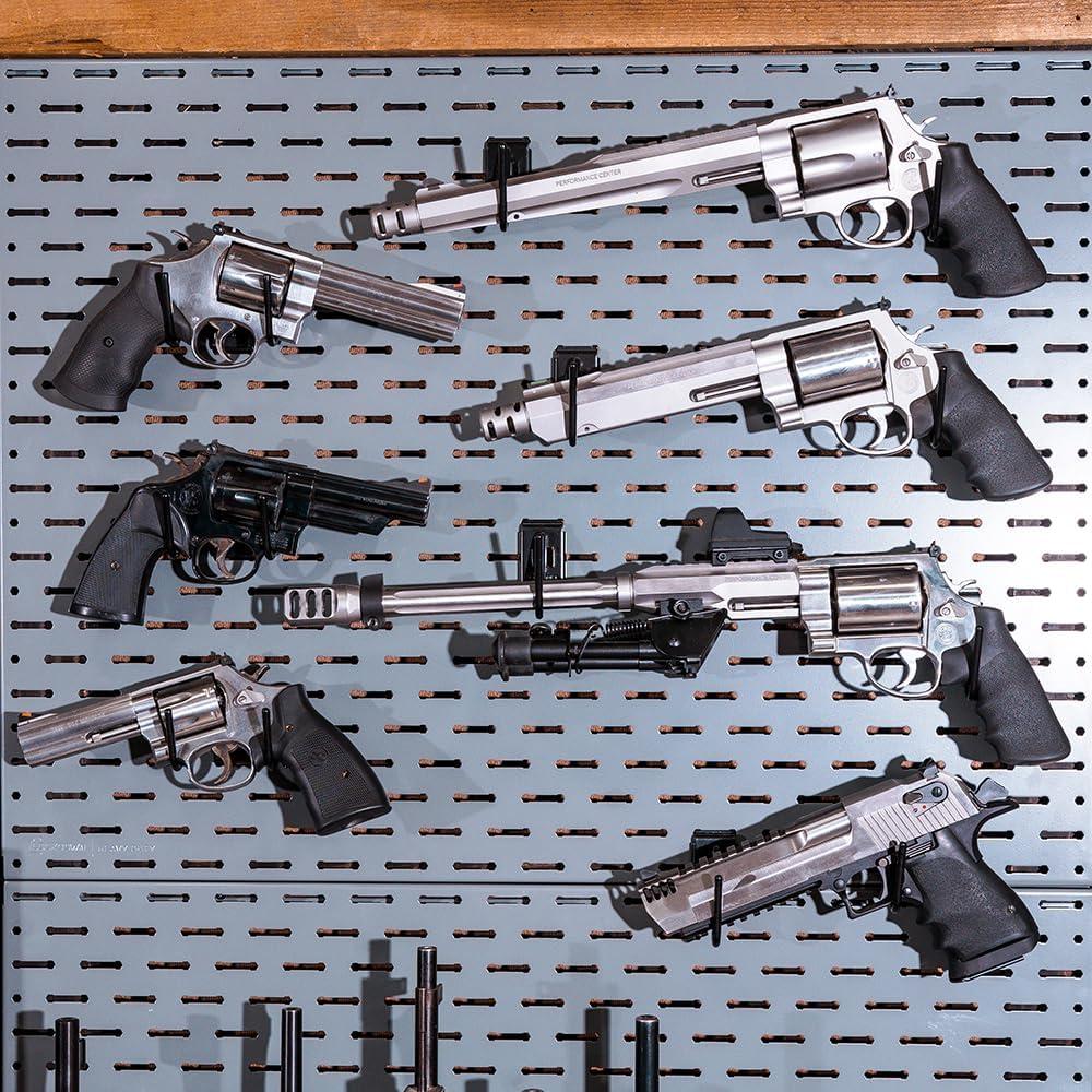 imageLockdown SecureWall Handgun Hanger with Strong Powder Coated Metal and Durable Vinyl Finish for Pistol Organization Handgun Storage and Gun Vault Security