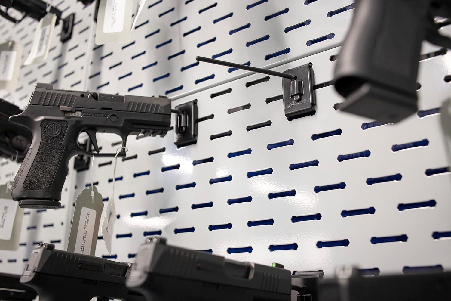 imageLockdown Securewall Angled Barrel Peg with Solid Steel Construction and Custom Storage for Firearm Vault and Gun Room