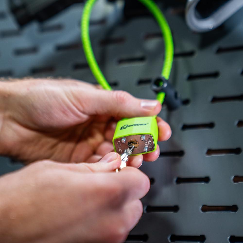 imageLockdown Securewall Gun Lock with Cable Lock 2 Keys and Compatibale Design for Locking Multiple Guns Organization Gun Storage