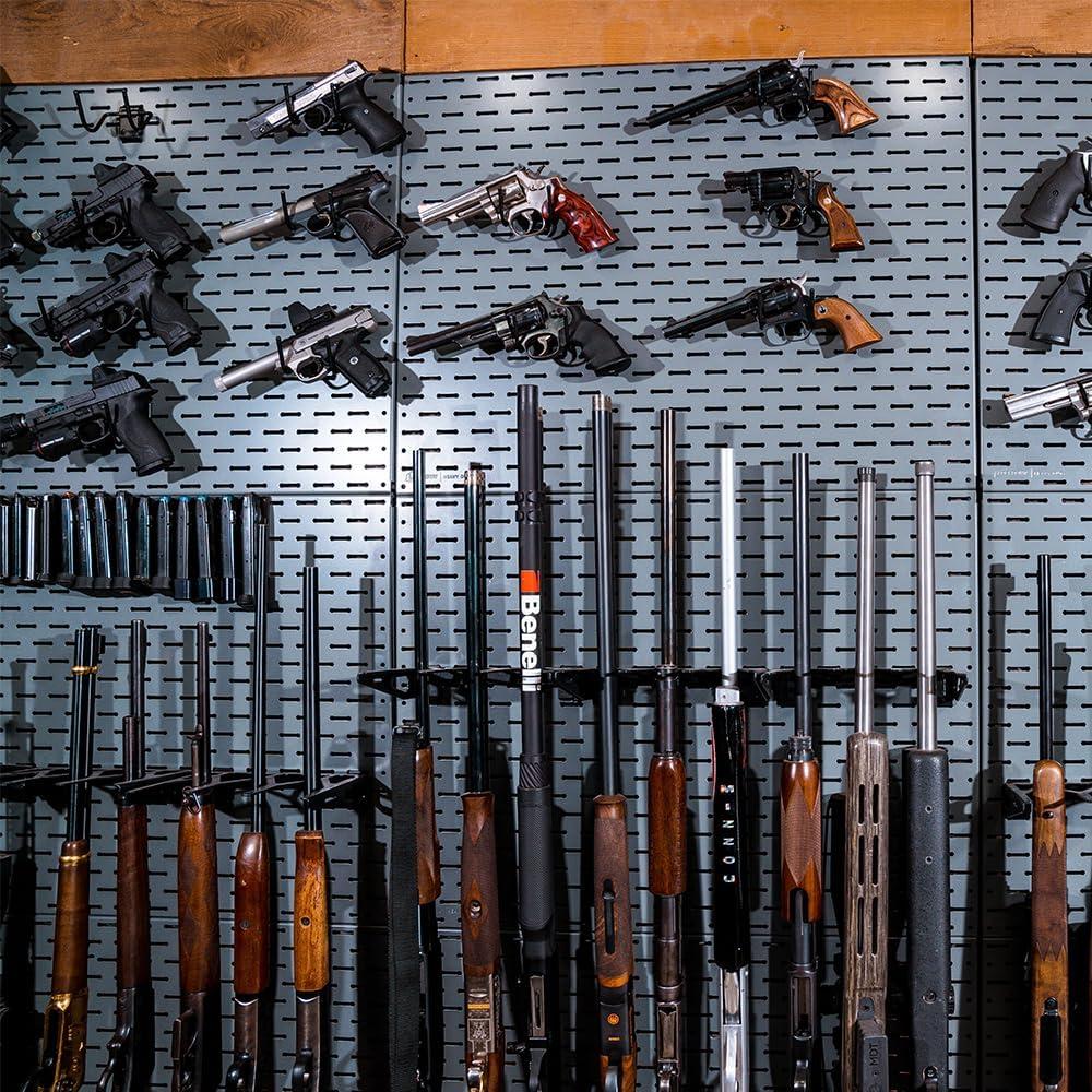 imageLockdown Securewall Heavy Duty Panel with Interconnecting Design Powder Coated for Nonmarring 200 Pound Weight Capacity for Wall Storage Organization32x24