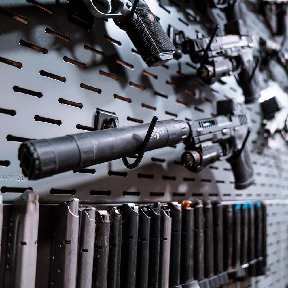 imageLockdown Securewall Horizontal Long Gun Hanger Steel Materials and Custom Storage for Firearms Vaults and Gun Rooms