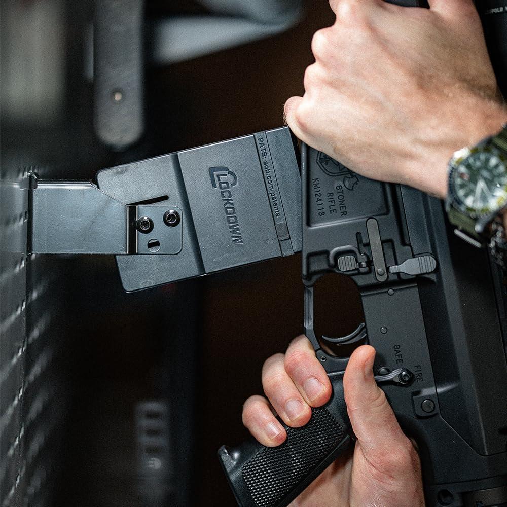 imageLockdown Securewall MSR15 Hanger with Securewall Compatible Design and Simple Setup for Organization Gun Storage Gun Room