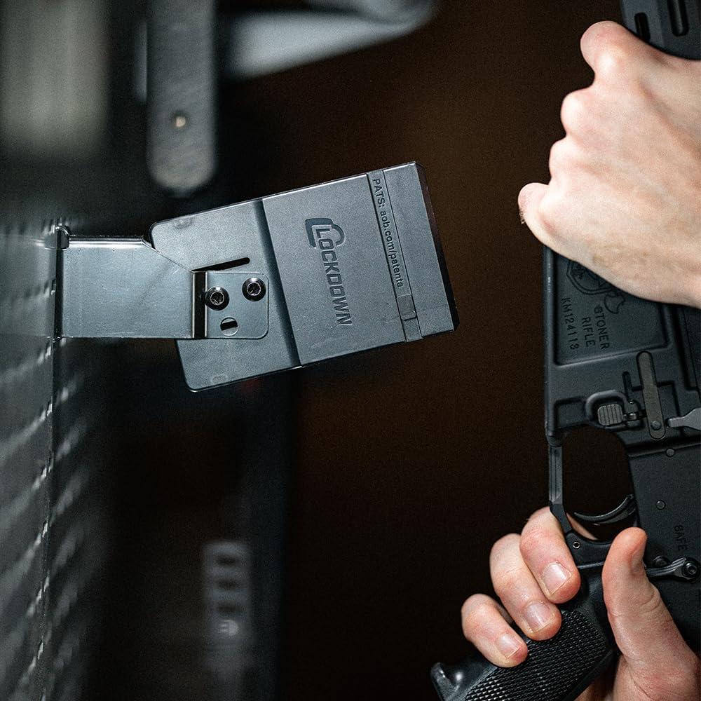 imageLockdown Securewall MSR15 Hanger with Securewall Compatible Design and Simple Setup for Organization Gun Storage Gun Room