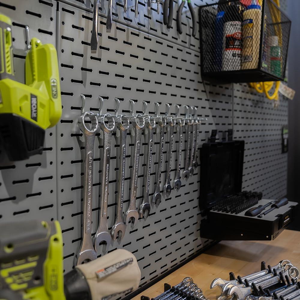 imageLockdown Securewall Panel with Interconnecting Design Powder Coated 100 Pound Capacity for Wall Storage Organization16x24