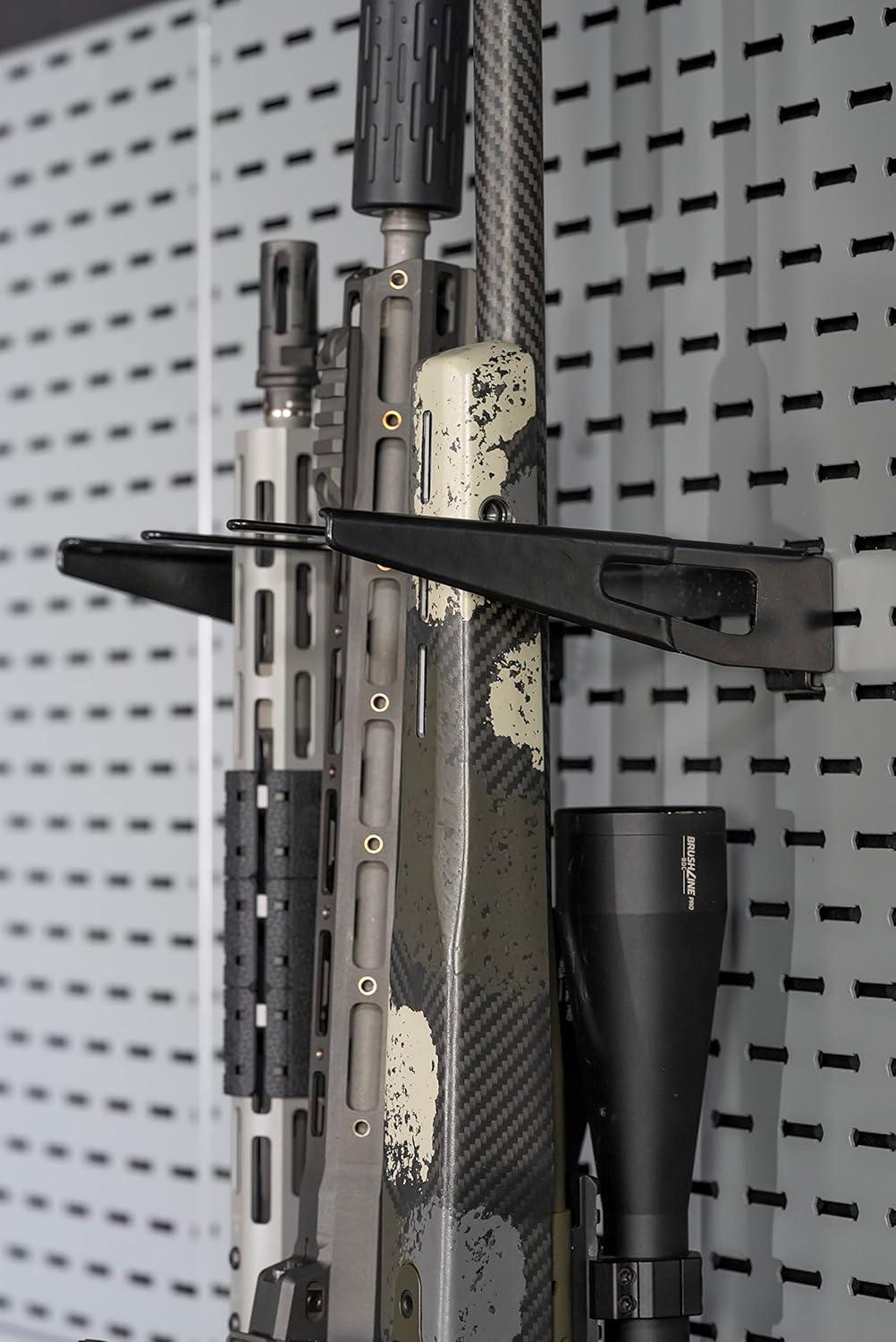 imageLockdown Securewall Vertical Long Gun Hanger Steel Construction and Custom Storage for Firearms Vaults and Gun Rooms