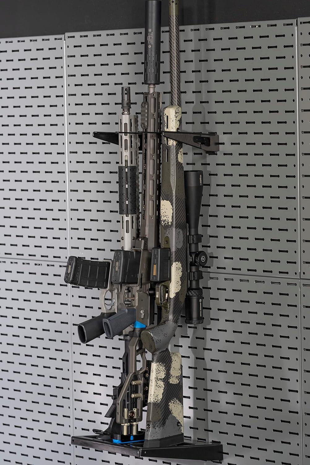 imageLockdown Securewall Vertical Long Gun Hanger Steel Construction and Custom Storage for Firearms Vaults and Gun Rooms