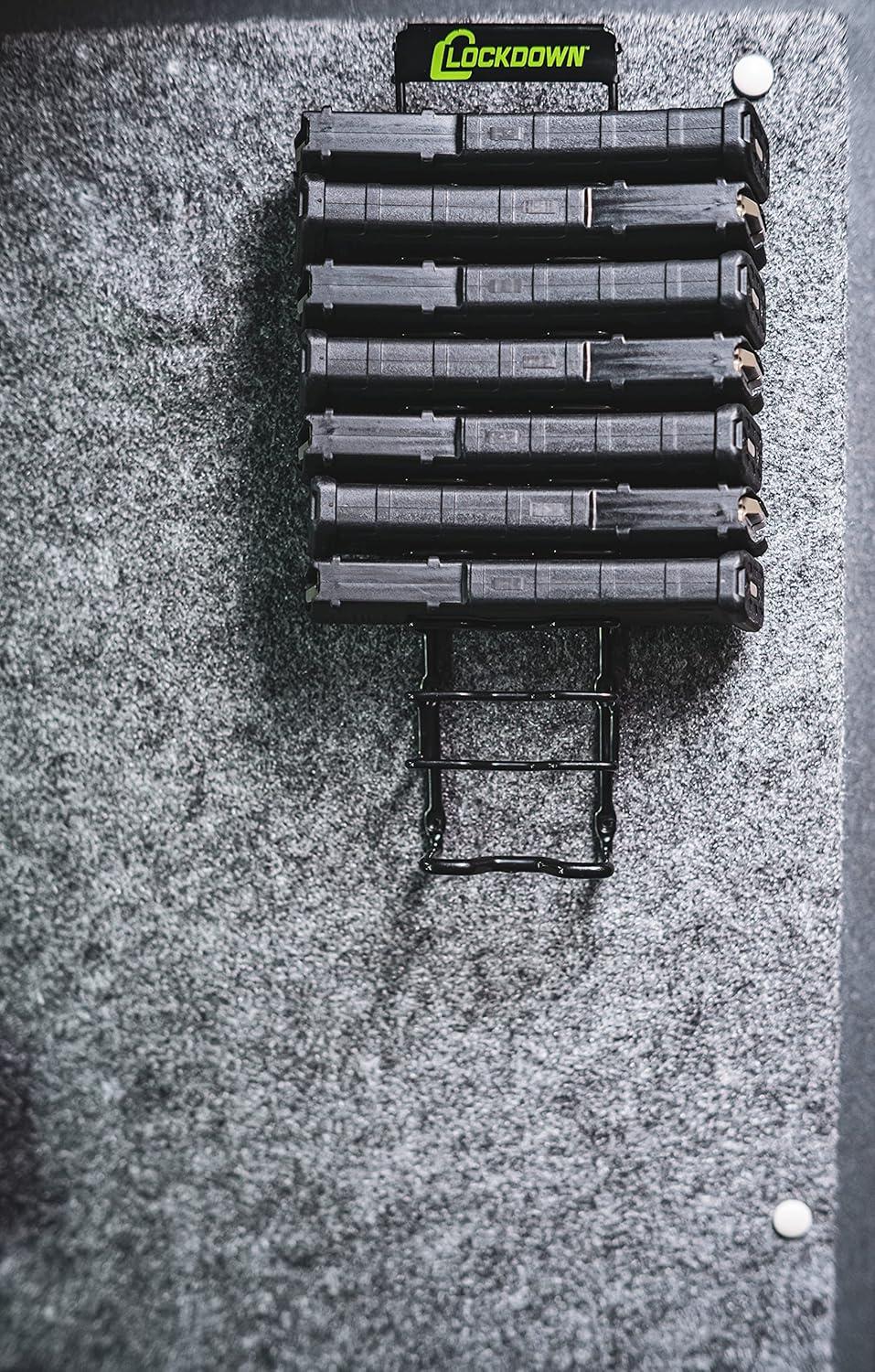 imageLockdown Magazine Rack with Vinyl Coating and Steel Frame for Gun Vault Organization Storage and Security