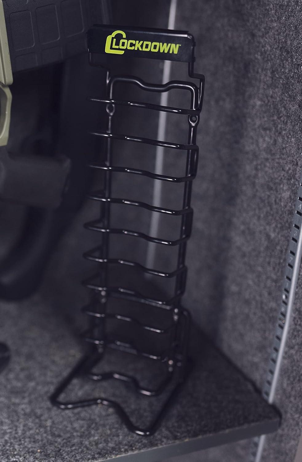 imageLockdown Magazine Rack with Vinyl Coating and Steel Frame for Gun Vault Organization Storage and Security