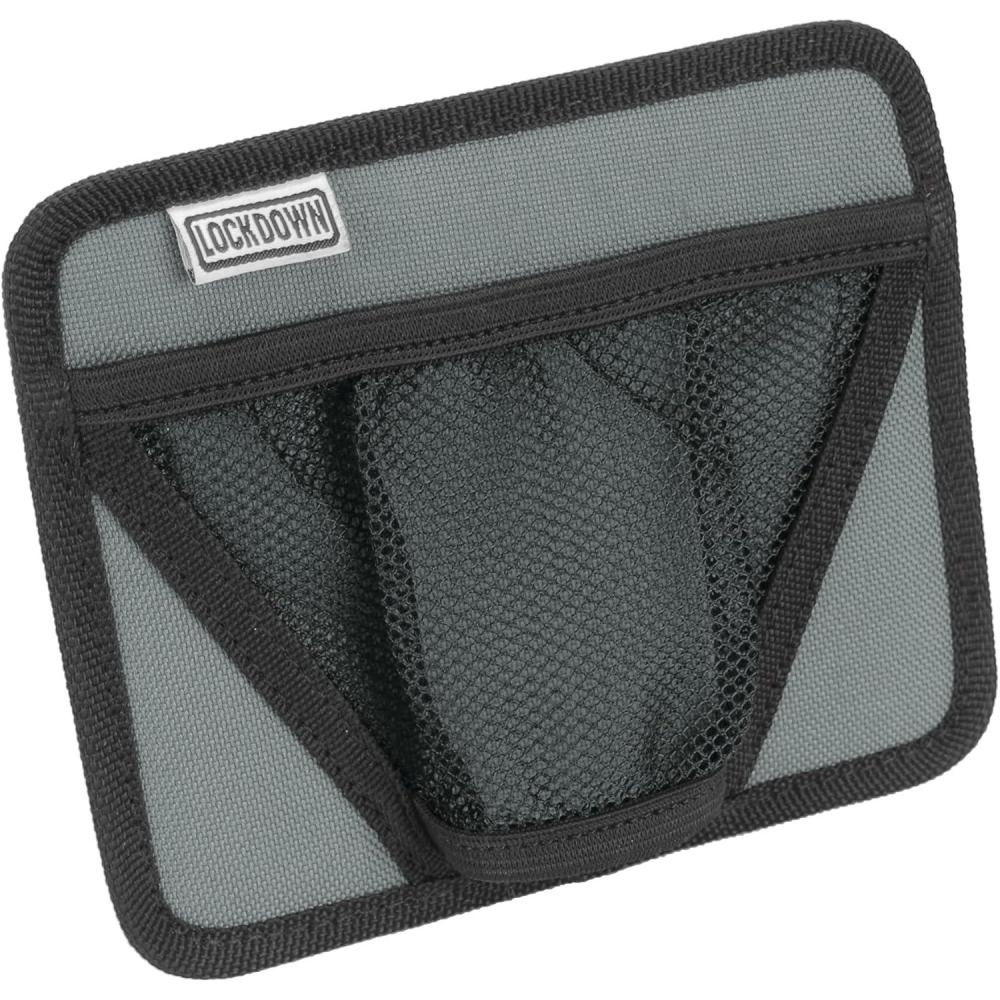 imageLockdown Vault Handgun Hanger with Mesh Pocket and Elastic Band for Gun Safe Organization Storage and SecurityBlack