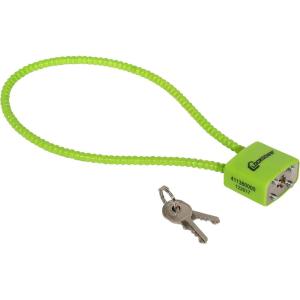 Lockdown 15 Inch Cable Gun Lock with Non-Marring, California DOJ Approved Design and Keyed Padlock for Secured Storage of Rifles, Pistols or Shotguns, Green (Pack of 2)(One Size)