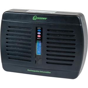 Lockdown Rechargeable/Renewable Dehumidifier with Compact, Cordless, Non-Toxic Design and Battery Level Indicator for Humidity Control in Gun Safe