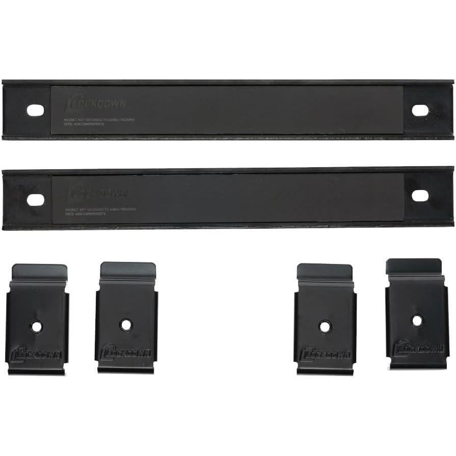 imageLockdown Securewall Magnetic Knife ampamp Tool Hanger 2 Pack with 8quot Magnet HeavyDuty Steel Securewall Compatible for Gun Storage and Organization